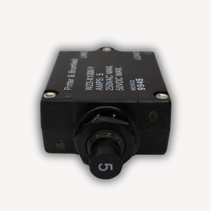 Aircraft circuit breaker 5A P/N S1232-505 – top view, EASA Form 1, used serviceable