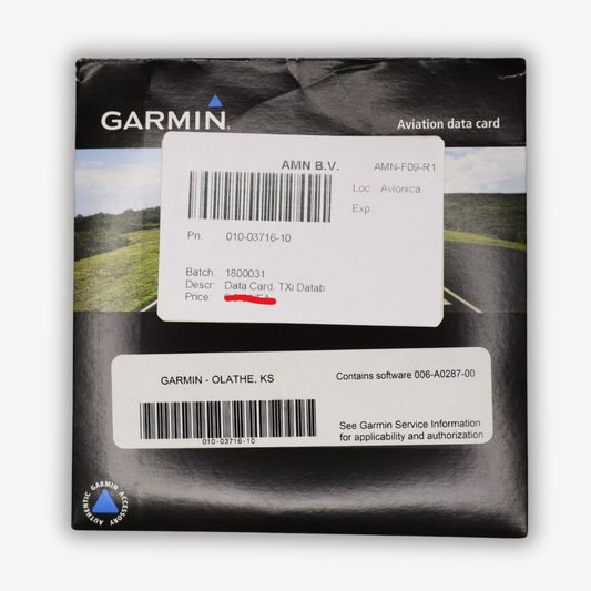 Data card, TXI, Database - P/N 010-03716-10