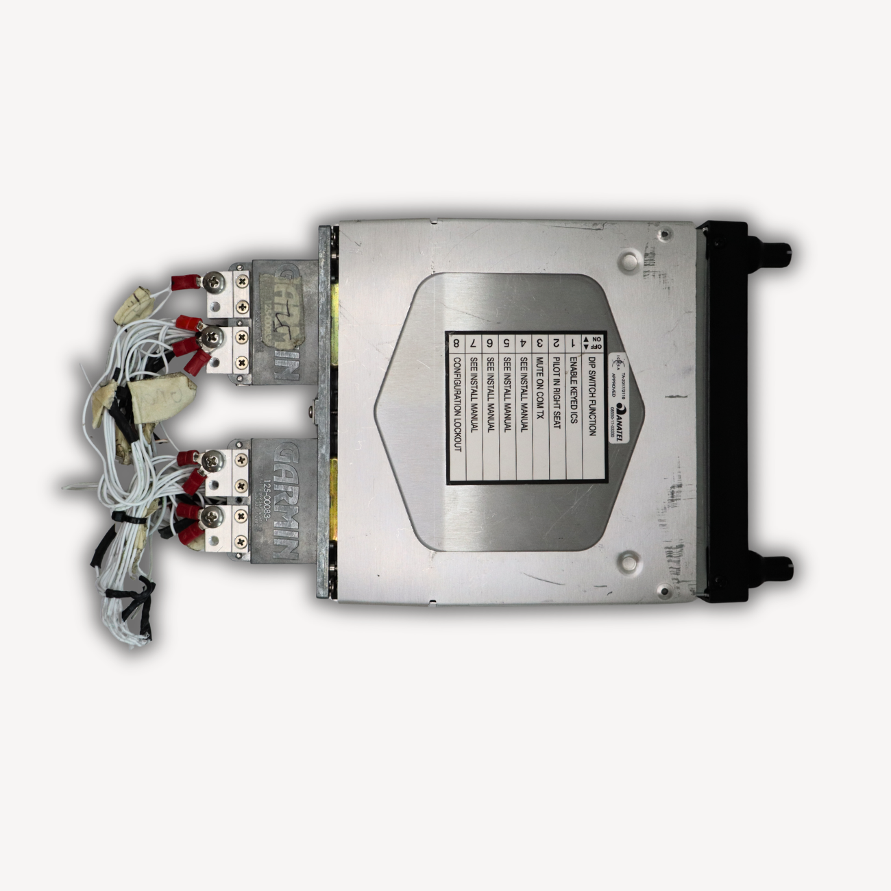 GMA-345 Audio selector panel, P/N 011-03520-00, EASA Form 1-certified, used, serviceable condition