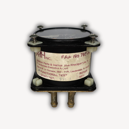 Gyro suction indicator P/N 1G5-4 – bottom view, used avionics instrument with EASA Form 1