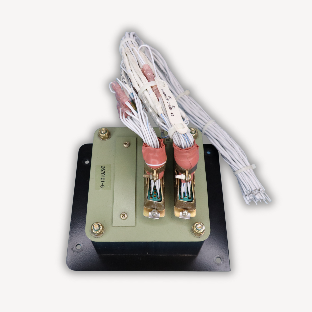 Junction Box Assembly P/N 2670101-6 Top view Used Serviceable – Right side view – EASA Form 1
