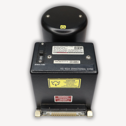 KG 102A Directional Gyro P/N 060-0015-00 – Front upper view, used serviceable avionics with EASA Form 1
