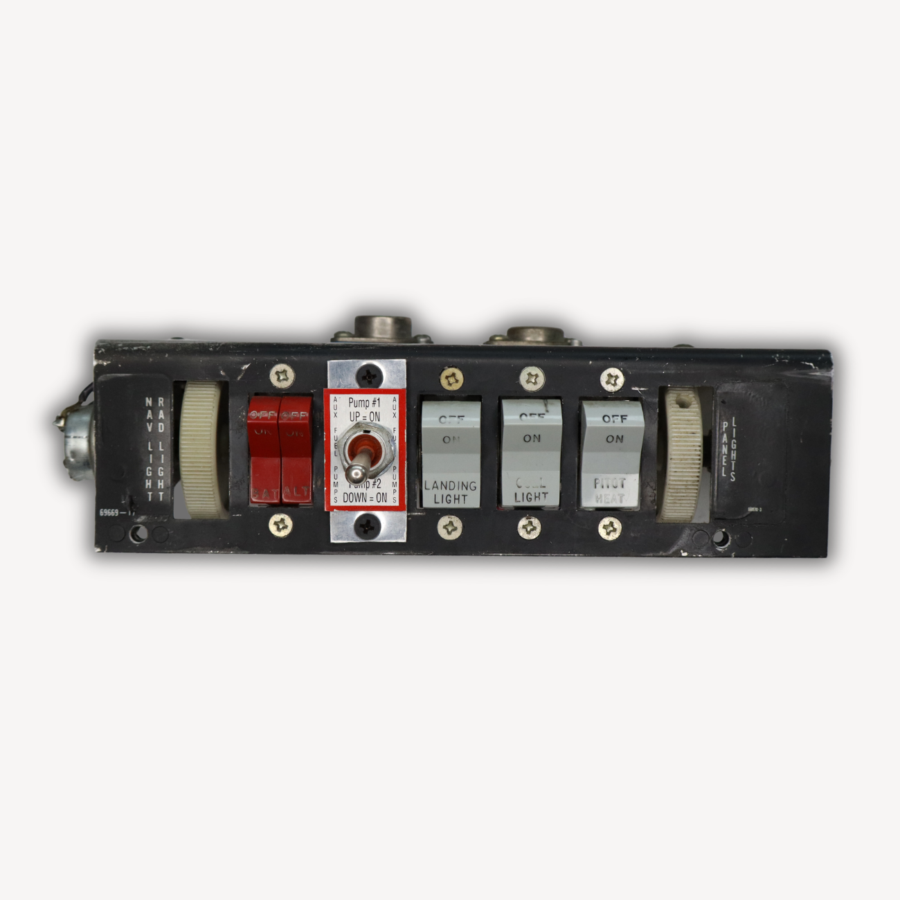 P/N 66643-000, PA28 Switch Panel, EASA Form 1-certified, used, serviceable condition