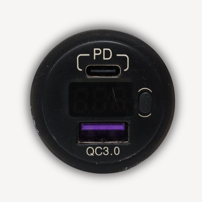 P/N QC3.0, Panel mount USB socket, EASA Form 1-certified, used, serviceable condition