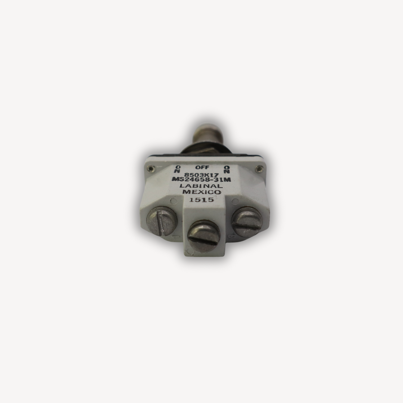 MS24658-31M aircraft toggle switch – bottom view, EASA Form 1