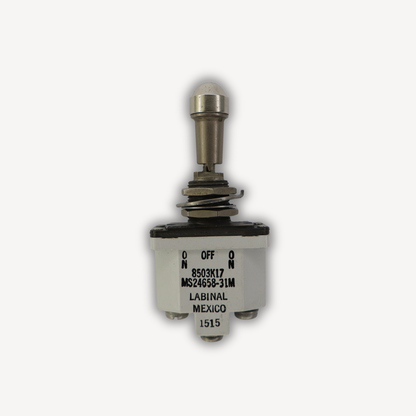 MS24658-31M aircraft toggle switch – front view, EASA Form 1