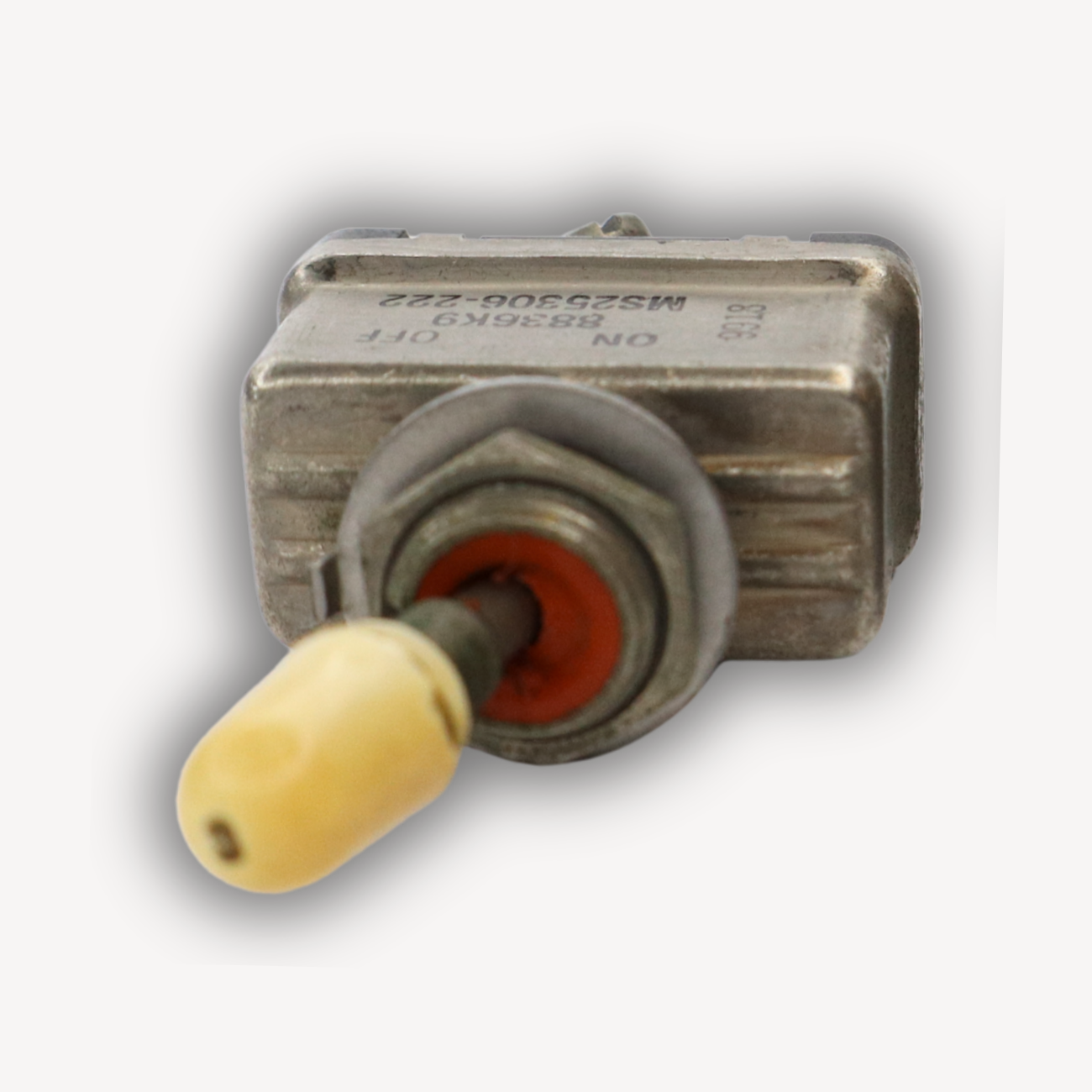 Aircraft Toggle Switch MS25306-222 – Top view, EASA Form 1 Certified, Serviceable Condition