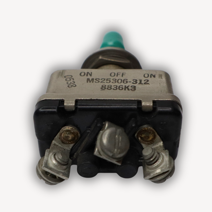 MS25306-312 aircraft toggle switch – bottom view, EASA Form 1