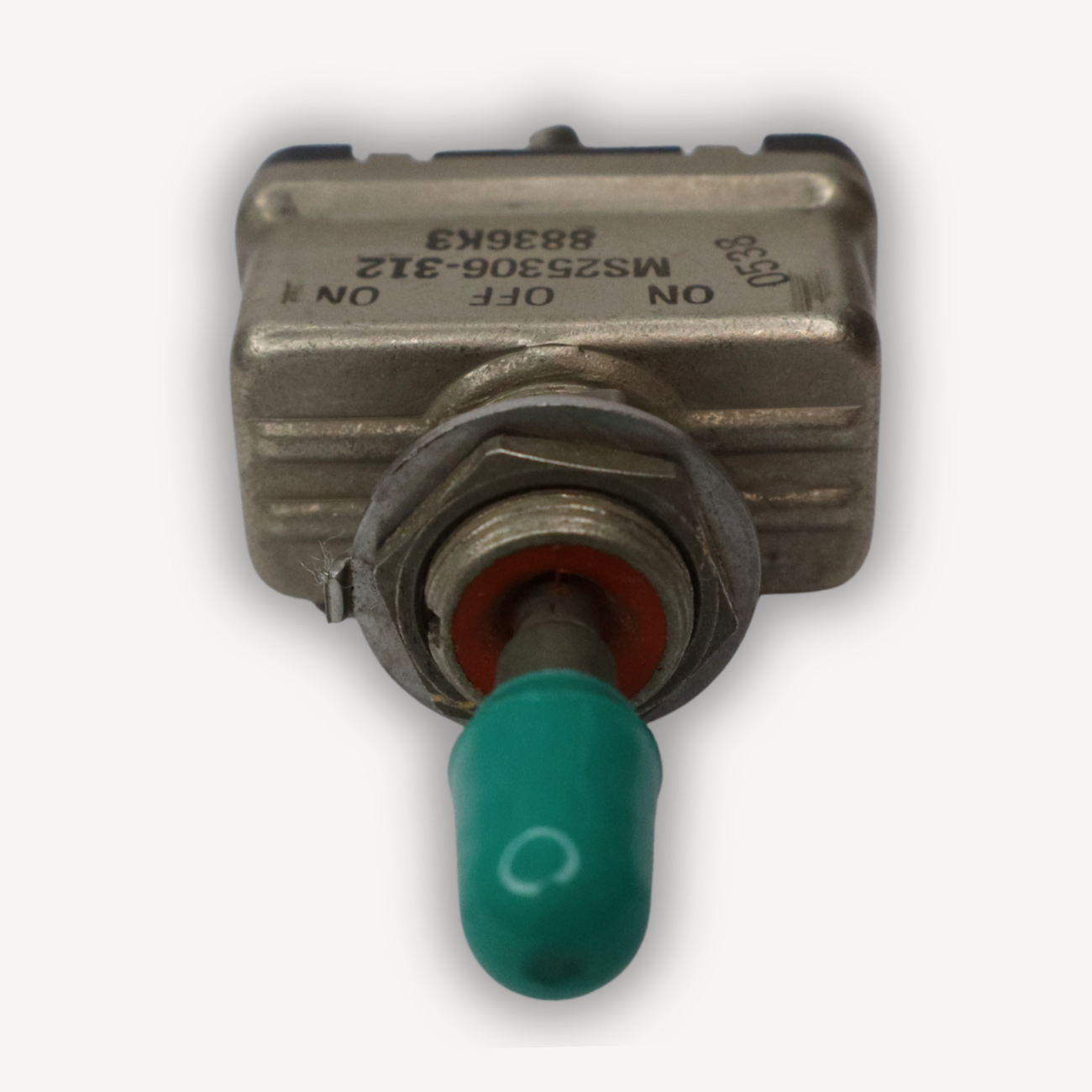 MS25306-312 aircraft toggle switch – top view, EASA Form 1