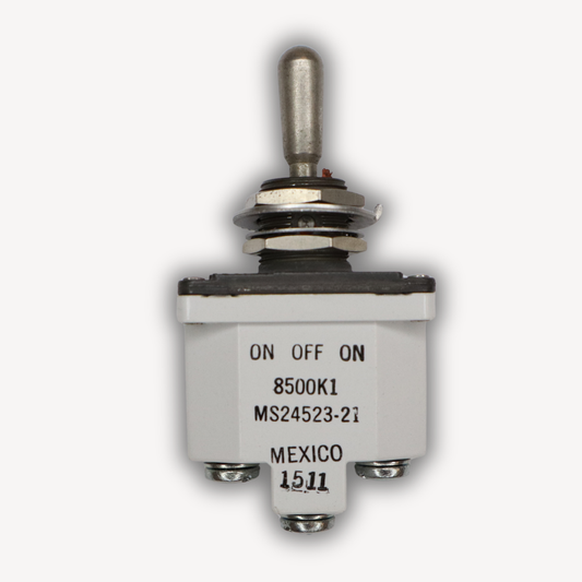 Aircraft toggle switch MS24523-21, EASA Form 1 certified, used serviceable condition