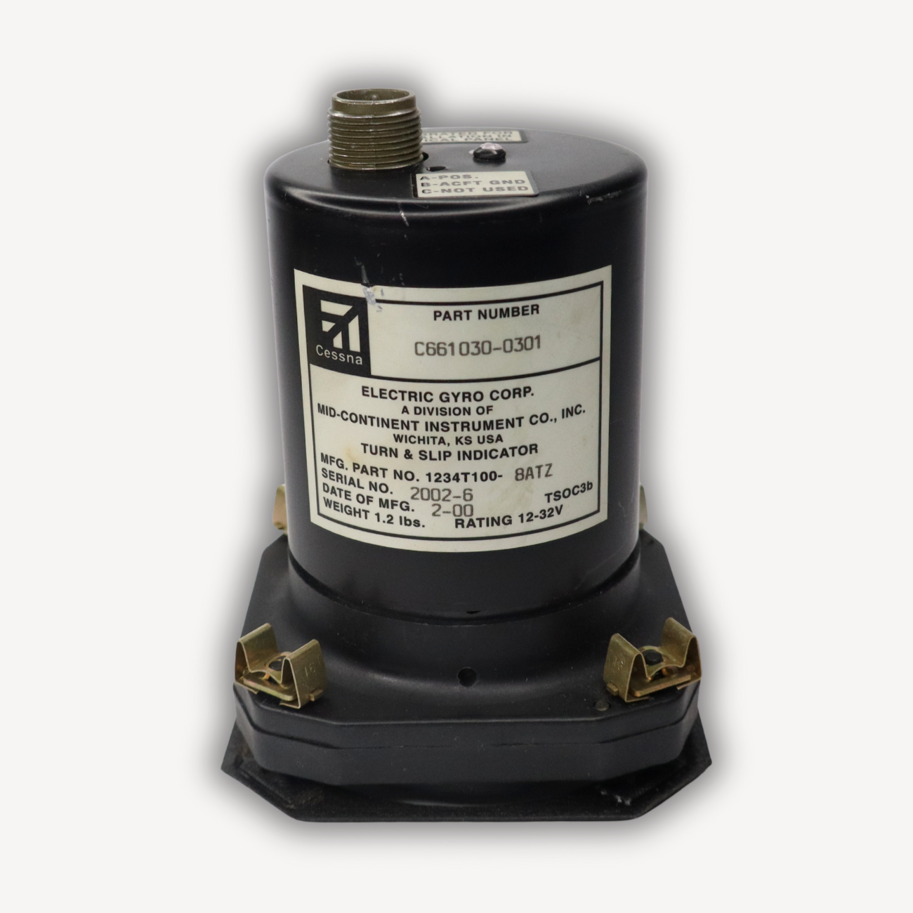 Turn and Slip indicator - P/N C661030-0301