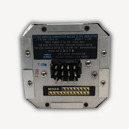P/N 066-3056-01, Vor/Loc/GS Converter KI-209, EASA Form 1-certified, used, serviceable condition
